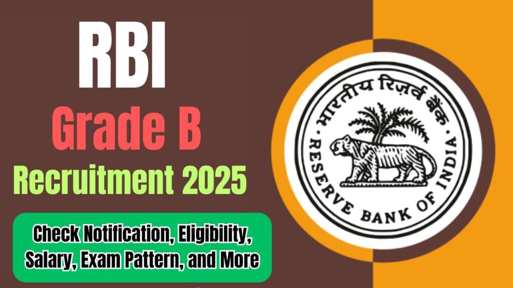 RBI Grade B Recruitment 2025: Check Notification, Eligibility, Salary, Exam Pattern, and More 1 RBI Grade B Recruitment 2025