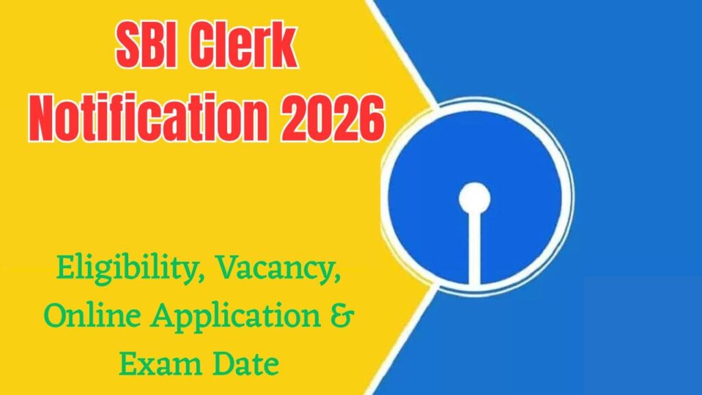 SBI Clerk Notification 2026 min