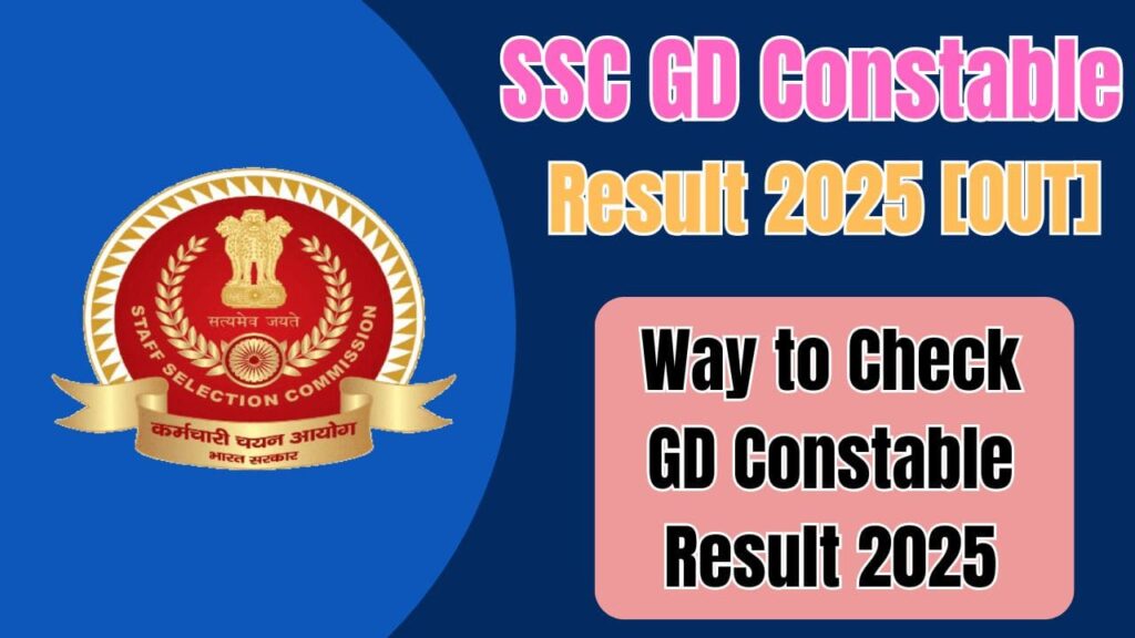 SSC GD Constable Result 2025