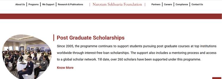 Narotam Sekhsaria Scholarship 2025: Financial Support for Postgraduate Students 2 image 5